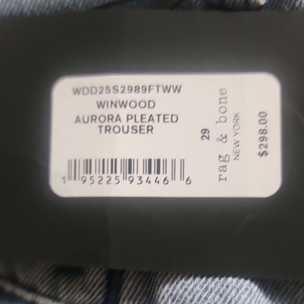 rag & bone Light Blue Straight Leg Jeans - Picture 3 of 6